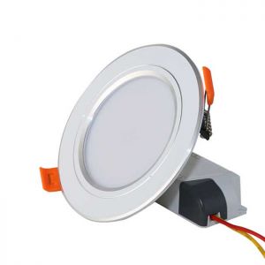 ĐÈN LED ÂM TRẦN 7W VIỀN BẠC D AT10L 90/7W