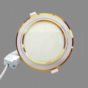 ĐÈN LED DOWNLIGHT SIÊU MỎNG VIỀN VÀNG 9W 3 MÀU - NSD09CG110