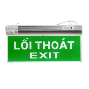 ĐÈN EXIT THOÁT HIỂM KIỂM ĐỊNH PCCC CHỈ HƯỚNG RẠNG ĐÔNG 2 MẶT CD01 40x20/2.2W